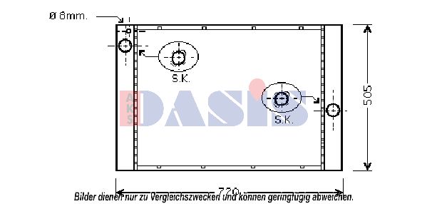 AKS DASIS Radiators, Motora dzesēšanas sistēma 050053N